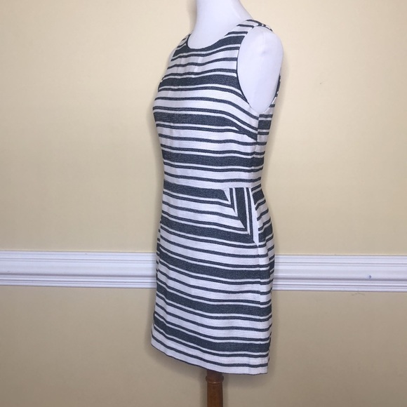 Banana Republic Sleeveless Striped Dress 8P - Picture 4 of 12